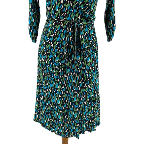 Julienne W Multicolor Patterned Wrap Mini Dress - Picture 3 of 8